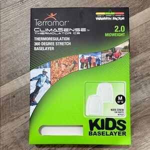 Terramar Kids Crew Baselayer Midweight Shirt W7537 - (M 10-12)